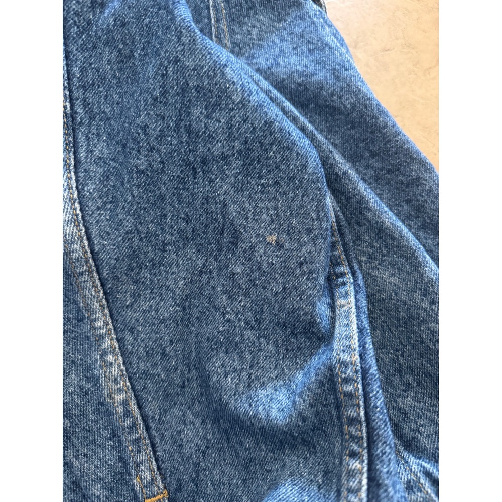 Lee Riders Vintage Denim Trucker Jacket Mens XL Medium Wash Blue USA Made FLAW - Picture 9 of 11
